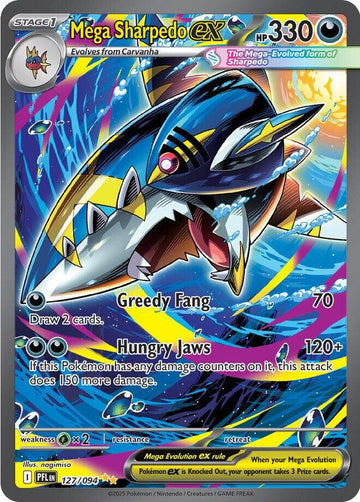 Mega Sharpedo ex 127/094 - Pokémon Phantasmal Flames