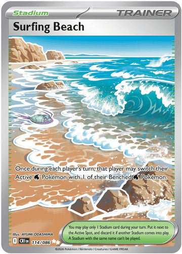 Surfing Beach 114/086 - Pokémon Chaos Rising