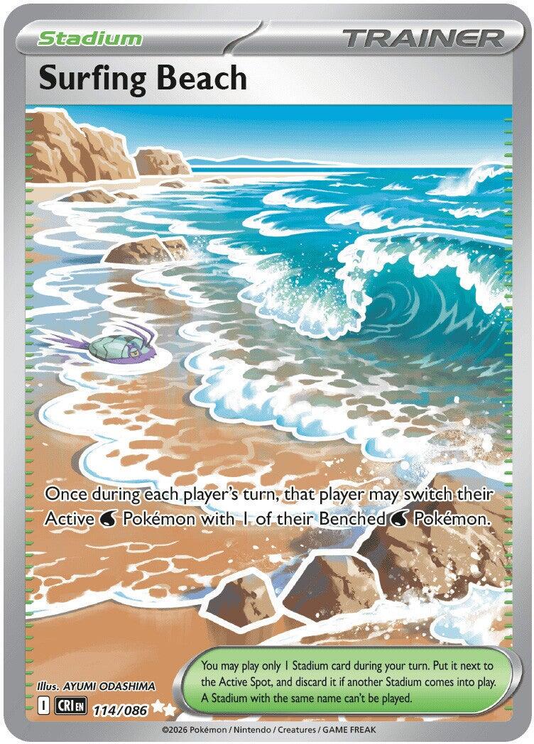 Surfing Beach 114/086 - Pokémon Chaos Rising