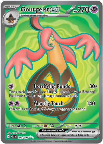 Gourgeist ex 102/086 - Pokémon Chaos Rising