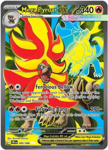 Mega Pyroar ex 099/086 - Pokémon Chaos Rising