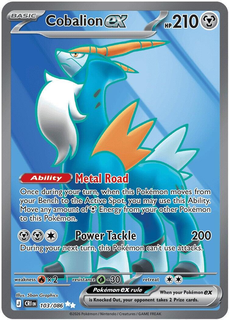 Cobalion ex 103/086 - Pokémon Chaos Rising