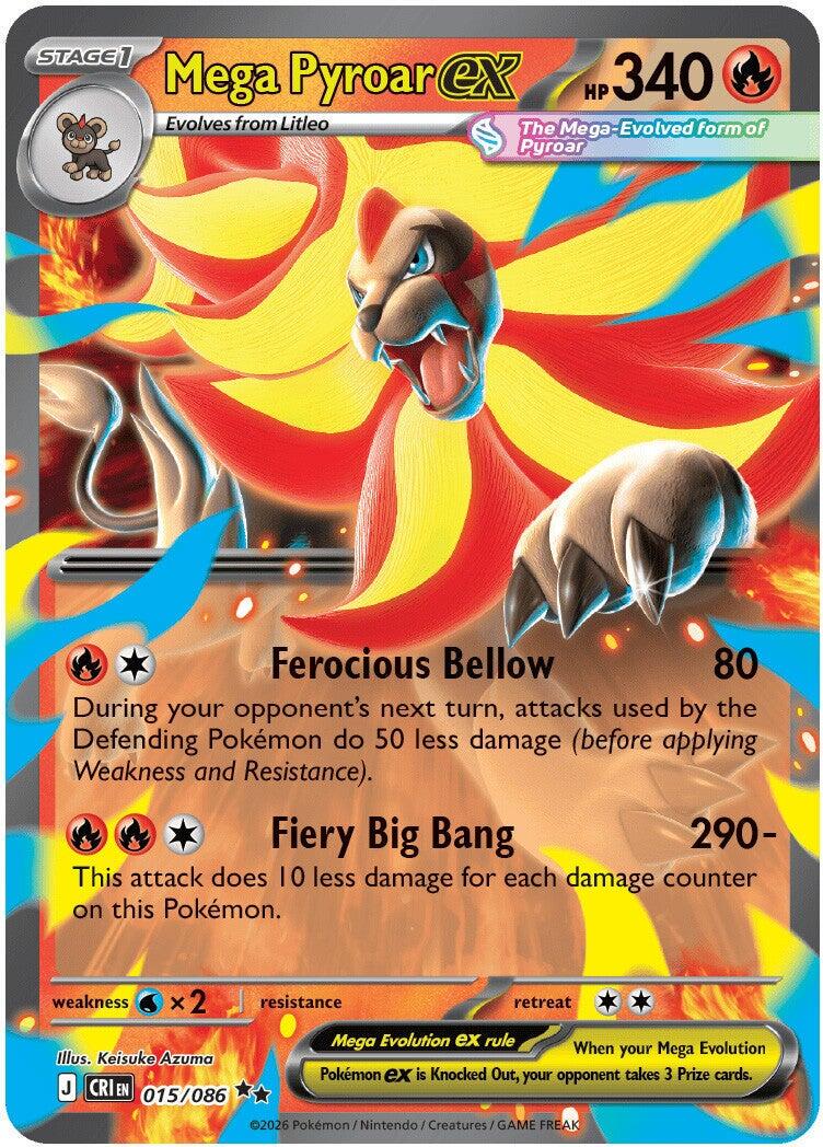 Mega Pyroar ex 015/086 - Pokémon Chaos Rising
