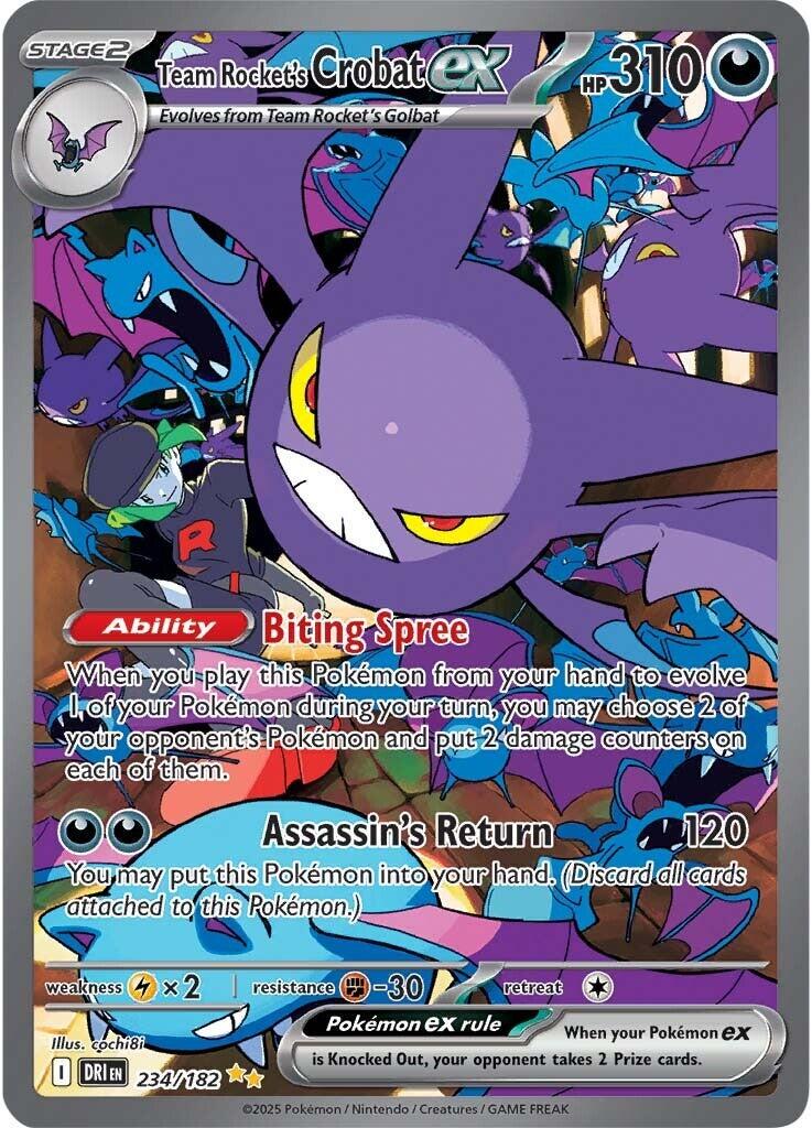 Team Rocket's Crobat 234/182 - Pokémon Destined Rivals