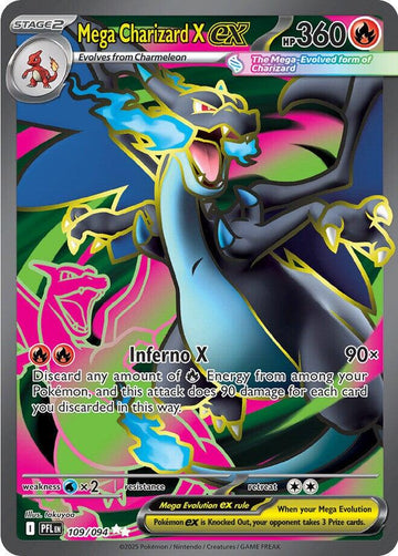 Mega Charizard X ex 109/094 - Pokémon Phantasmal Flames