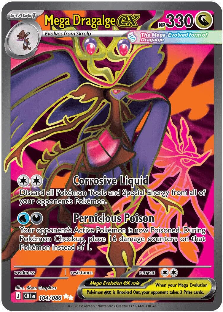 Mega Dragalge ex 104/086 - Pokémon Chaos Rising