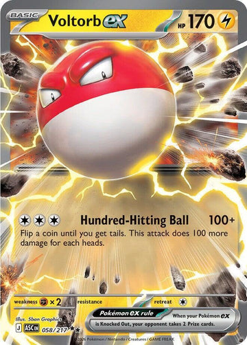 Voltorb ex 058/217 - Pokémon Ascended Heroes