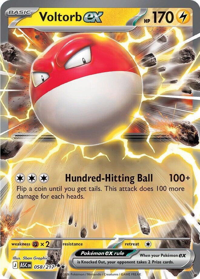 Voltorb ex 058/217 - Pokémon Ascended Heroes