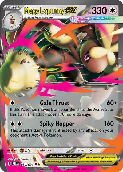 Mega Lopunny ex 084/094 - Pokémon Phantasmal Flames