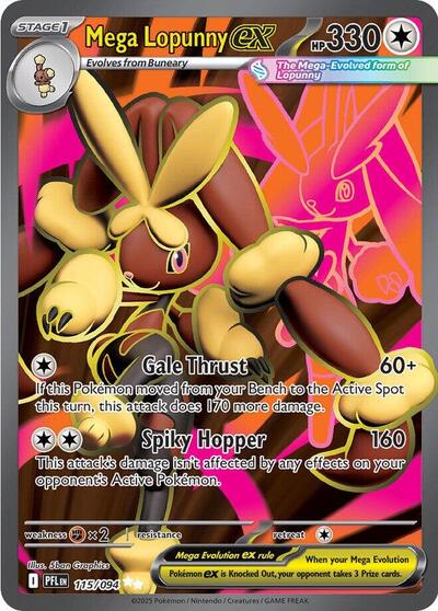 Mega Lopunny ex 115/094 - Pokémon Phantasmal Flames