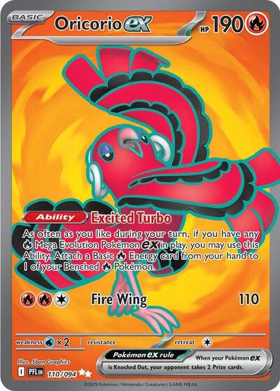 Oricorio ex 110/094 - Pokémon Phantasmal Flames
