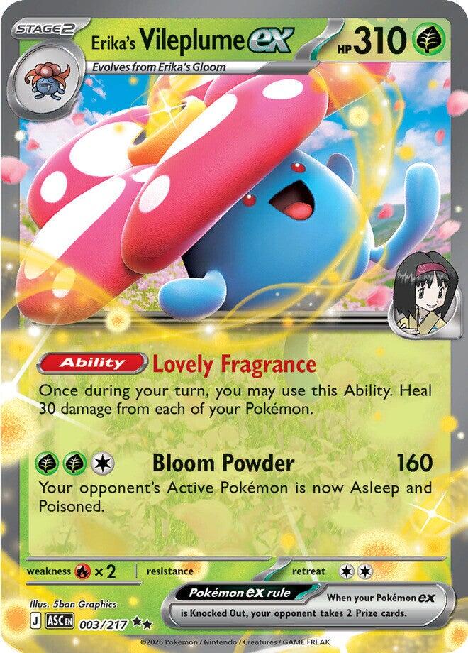 Erika's Vileplume ex 003/217 - Pokémon Ascended Heroes