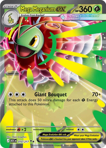 Mega Meganium ex 010/217 - Pokémon Ascended Heroes