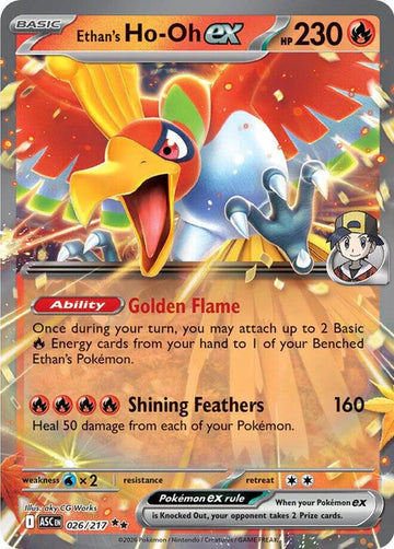 Ethan's Ho-Oh ex 026/217 - Pokémon Ascended Heroes