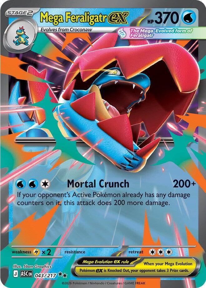 Mega Feraligatr ex 043/217 - Pokémon Ascended Heroes