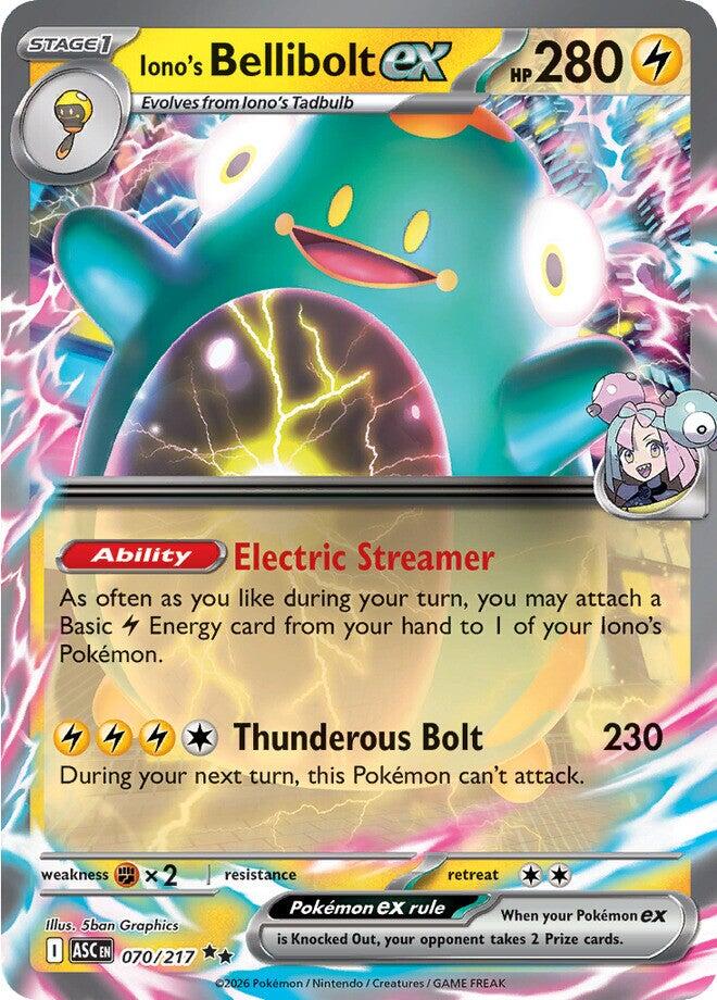 Iono's Bellibolt ex 070/217 - Pokémon Ascended Heroes