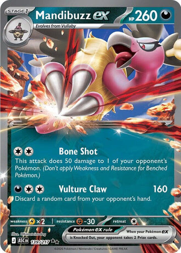 Mandibuzz ex 139/217 - Pokémon Ascended Heroes