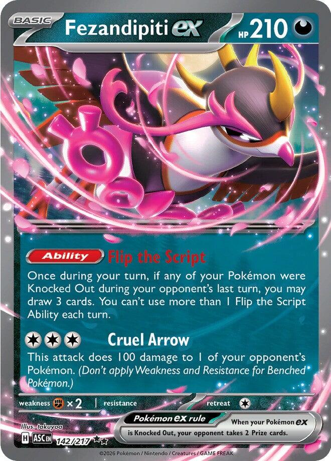 Fezandipiti ex 142/217 - Pokémon Ascended Heroes