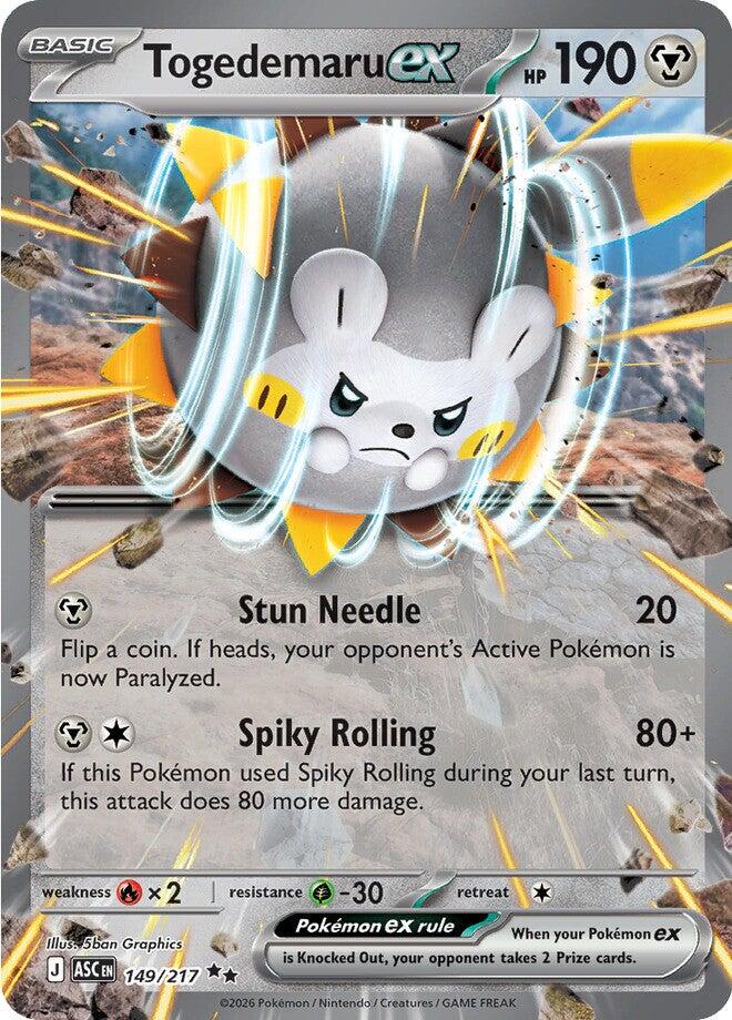 Togedemaru ex 149/217 - Pokémon Ascended Heroes