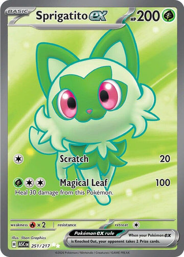 Sprigatito ex 251/217 - Pokémon Ascended Heroes