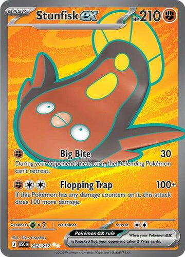 Stunfisk ex 252/217 - Pokémon Ascended Heroes