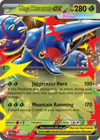 Mega Heracross ex 004/094 - Pokémon Phantasmal Flames