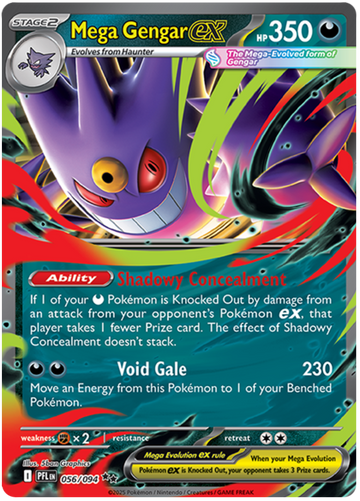 Mega Gengar ex 056/094 - Pokémon Phantasmal Flames