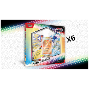 Pokémon TCG: Prismatic Evolutions Poster Collection Sealed Case (x6) – Factory Sealed