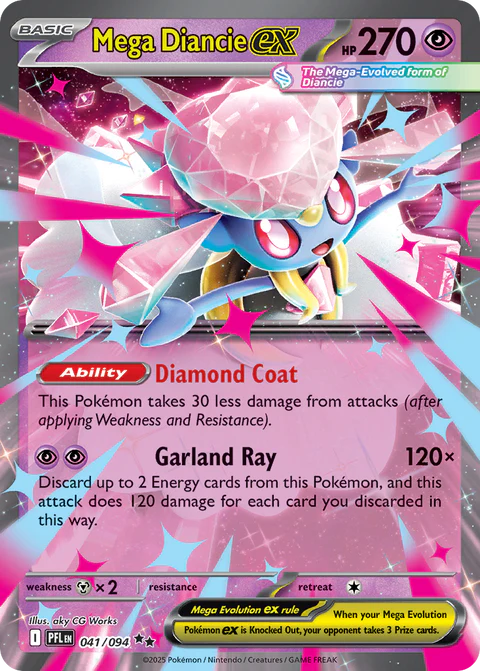 Mega Diancie ex 041/094 - Pokémon Phantasmal Flames