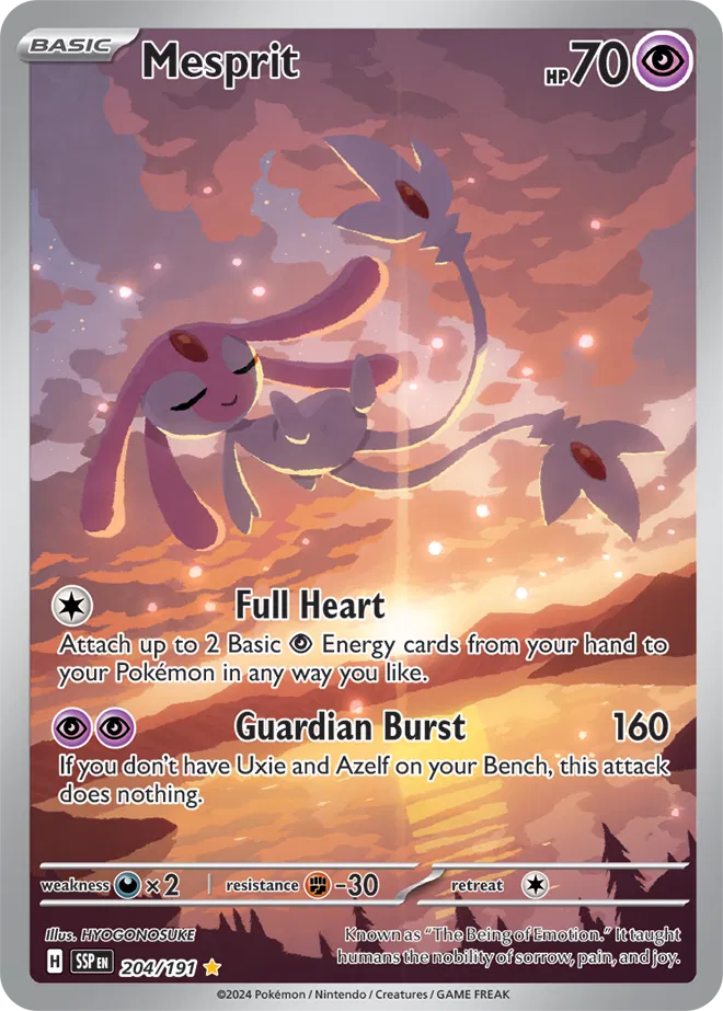 Mesprit 204/191 - Pokémon Surging Sparks