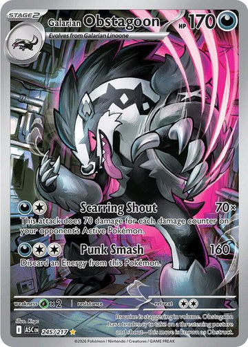 Galarian Obstagoon 245/217 - Pokémon Ascended Heroes